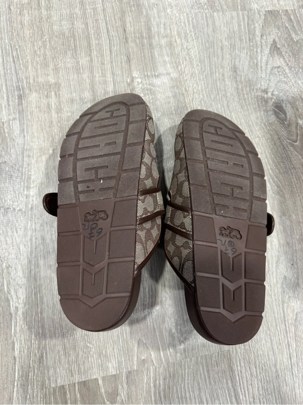 Coach Archival Signature Jacquard Buckle Clog NWT Size 9